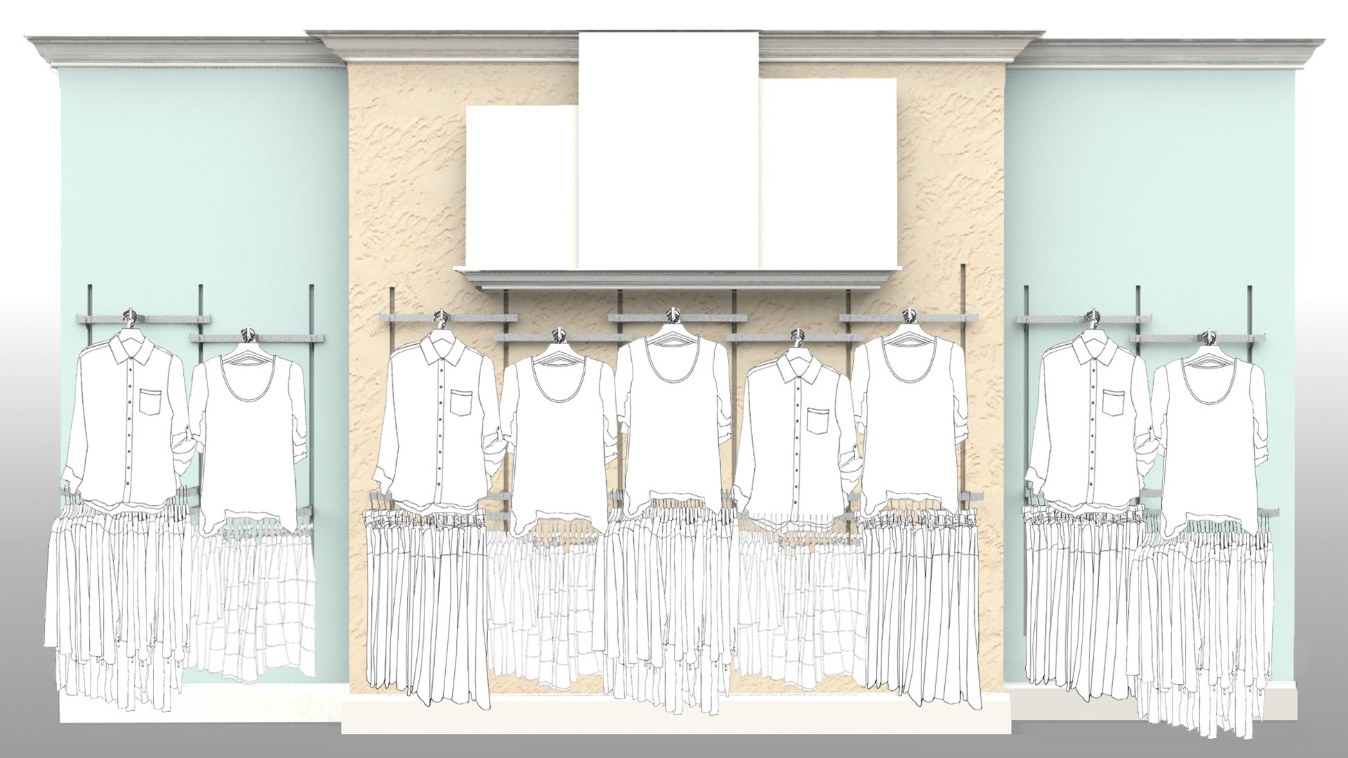 Standards page: a high-capacity merchandise wall