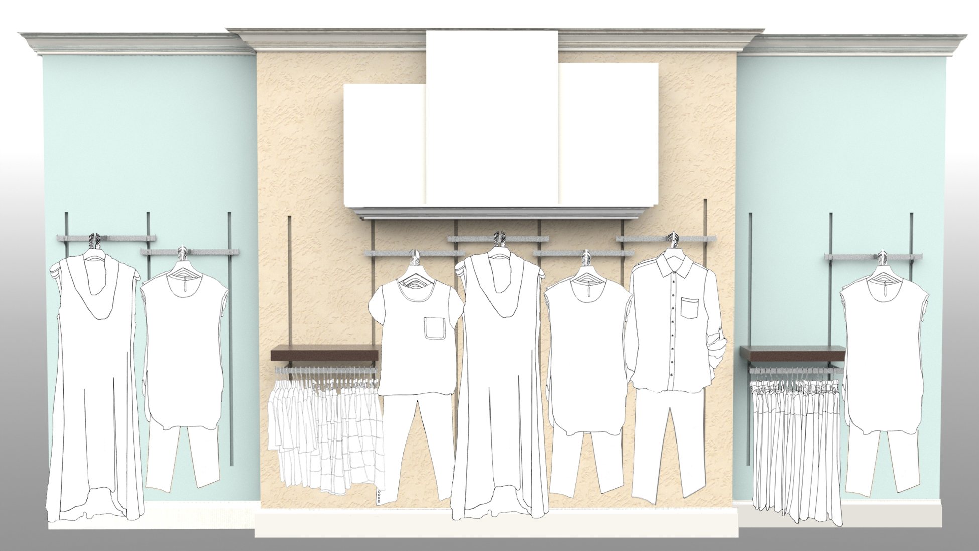 Standards page: a low-capacity merchandise wall